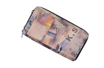 Printed Clutch With Mobile Pouch